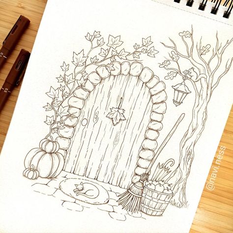 Autumn illustration 🍁🍂🍎🌰🐿️🎃 I made a YouTube video if you want to watch me color this illustration 😊 This illustration is also available in my shop #coloring #autumncoloring #autumnillustration #autumn #coloring #adultcoloring #cozyvibes #fallwatercolor #fallpainting #watercolor #aquarelleautomne #adultcoloring #coloriageadulte #artistoninstagram #autumnpainting #aestheticart #cozy #cozypainting #sketchbook #illustration #art #artist #artwork #artoftheday #painting #illustrationoftheday ... Sketchbook Illustration, Autumn Illustration, Fall Watercolor, Autumn Painting, Artist Artwork, Youtube Video, Art Day, Aesthetic Art, Adult Coloring