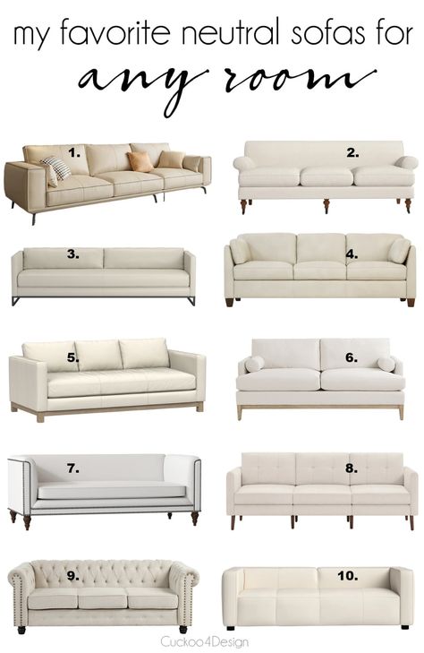 Timeless Living Room Sofas, Transitional Sofa Styles, Sofa Design Living Rooms Minimalist, Cream Leather Sofa Living Room Ideas, Modern Neutral Sofa, Contemporary Sofas Living Room, Sofa White, White Living Room Sofa, Affordable Sofas Living Rooms