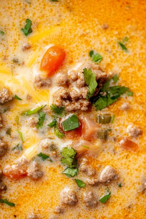 Indulge in a flavorful and satisfying meal with this easy-to-make Keto Crock Pot Taco Soup recipe. Packed with delicious ingredients like ground beef, diced tomatoes, and savory seasonings, this soup is perfect for busy weeknights. Simply throw everything into your slow cooker in the morning and come home to a house filled with mouthwatering aromas. Whether you're following a ketogenic lifestyle or just looking for a hearty meal idea, this taco soup will surely hit the spot. Keto Taco Soup Crock Pot, Carnivore Taco Soup, Keto Taco Soup Ground Beef, Easy Taco Soup Crock Pot, Keto Crockpot Soup, Taco Soup Keto, Crock Pot Taco Soup Recipe, Ground Beef Diced Tomatoes, Taco Soup Recipe Crockpot