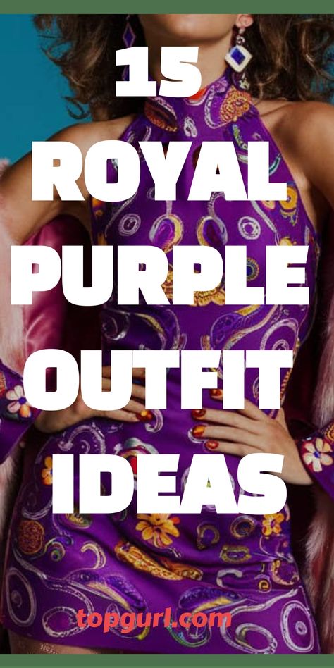 15 Royally Awesome Purple Outfit Ideas That’ll Have You Feeling Like Fashion Royalty Purple Gold Outfit, Purple Top Outfit Ideas, Royal Purple Outfit, Violet Outfit Ideas, Purple Blouse Outfit, Purple Outfit Ideas, Purple Top Outfit, Regal Style, Purple Outfit