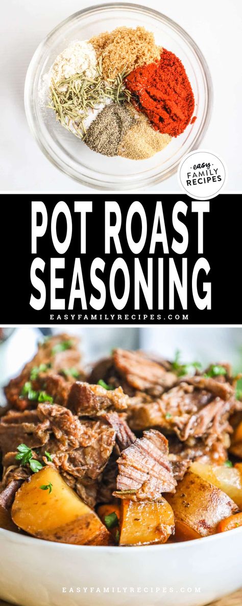 Pot Roast Seasoning Stew Seasoning Recipe, Beef Stew Seasoning Recipe, Pot Roast In The Crockpot, Homemade Pot Roast, Pot Roast In The Oven, Roast Beef Seasoning, Roast In The Crockpot, Roast Seasoning, Stew Seasoning