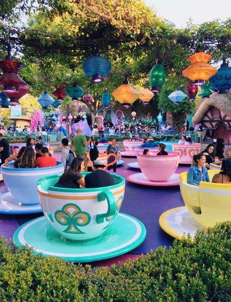 Disney Tea Cups Ride, Abandoned Circus, Tea Cup Ride, Circus Painting, Cream Garden, Disney 2025, Disneyland World, Disney World Rides, Disneyland Photos