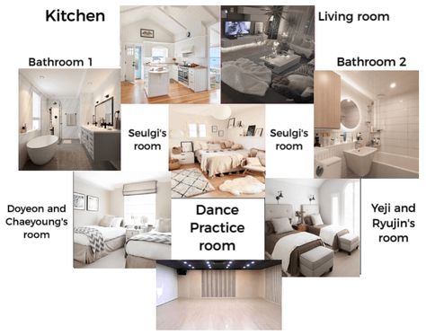 Kpop Shifting Dorm Ideas, Shifting Dorm Ideas, Kpop Dorm Exterior, Kpop Dorm Room Shifting, Dorm Tour, Kpop Oc, Oc Group, Practice Room, Square Border