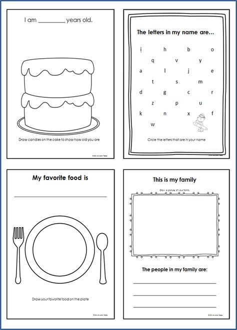 All About Me Book Printable - Payhip Five Senses Preschool, All About Me Crafts, Senses Preschool, All About Me Book, All About Me Preschool, All About Me Activities, About Me Activities, Beginning Of The School Year, All About Me