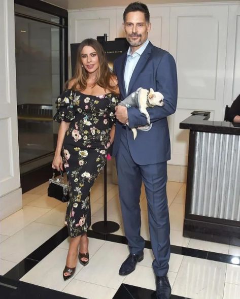 Sofia Vergara Husband, Donny Savage, Support Husband, Gianvito Rossi Heels, Red Platform Heels, Floral Frocks, Red Platform, Terry Crews, Coral Top