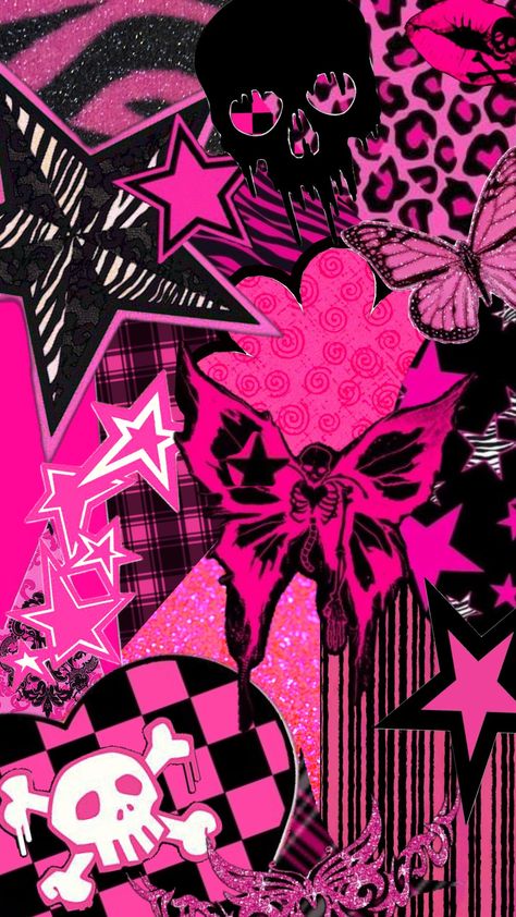 #pink #black #wallpaper #art Neon Pink Wallpaper Aesthetic, Girly Screen Wallpaper, Cvnty Wallpaper, Pink Scene Wallpaper, Hot Pink Pc Wallpaper, Gothic Y2k Wallpaper, Pink Grunge Wallpaper, Sick Wallpapers, Black And Pink Background