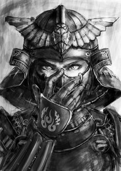 Fighter Tattoo, Samurai Warrior Tattoo, Guerriero Samurai, Ronin Samurai, Female Samurai, Samurai Tattoo Design, Kunst Tattoos, Tattoo Zeichnungen, Samurai Artwork