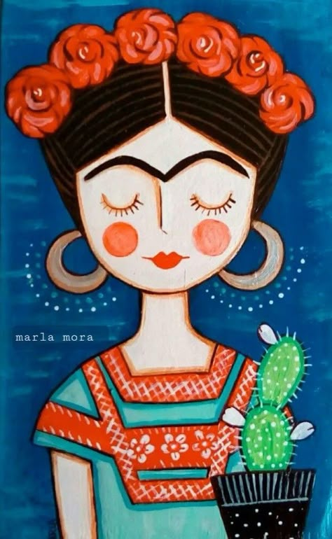 Abstract Frida Kahlo, Frida Kahlo Acrylic Paintings, Frida Kahlo Drawing, Frida Kahlo Paintings, Line Tattoo Ideas, Kahlo Paintings, Whimsical Art Paintings, Frida Art, Frida Kahlo Art