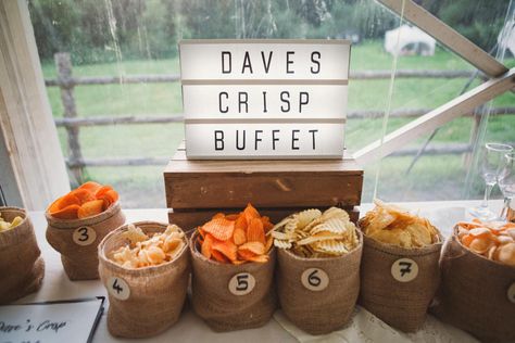 Crisp Buffet Tasting Notes Middle Coombe Farm Wedding Emma Stoner Photo #Crisp #Buffet #Tasting #Notes Table Bar #table #bar Wedding Table Snacks, Wedding Reception Snacks, Wedding Snack Bar, Wedding Snacks, Wedding Favor Table, Wedding Appetizers, Floral Wedding Cakes, Wedding Buffet, Wedding Dessert Table