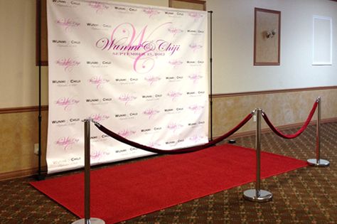 Get a logo backdrop, Velvet Ropes, red carpet for any event. You will feel Like a Celebrity! #detroit #weddings #detroitweddings Red Carpet Photo Booth, Red Carpet Sweet 16, Red Carpet Backdrop, Red Carpet Theme, Photowall Ideas, Hollywood Glam Wedding, Event Photo Booth, Livonia Michigan, Red Carpet Wedding