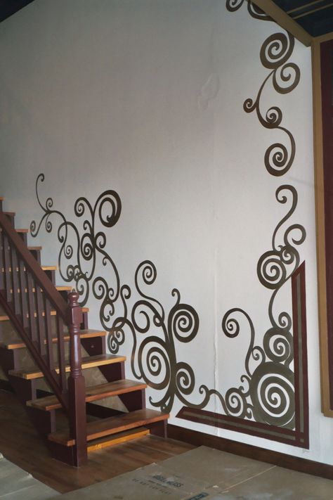 Swirly whirls Bedroom Wall Designs, Wall Designs, Beautiful House, Porch Ideas, Bedroom Wall, Accent Wall, Bedroom Ideas, Beautiful Homes, House Ideas