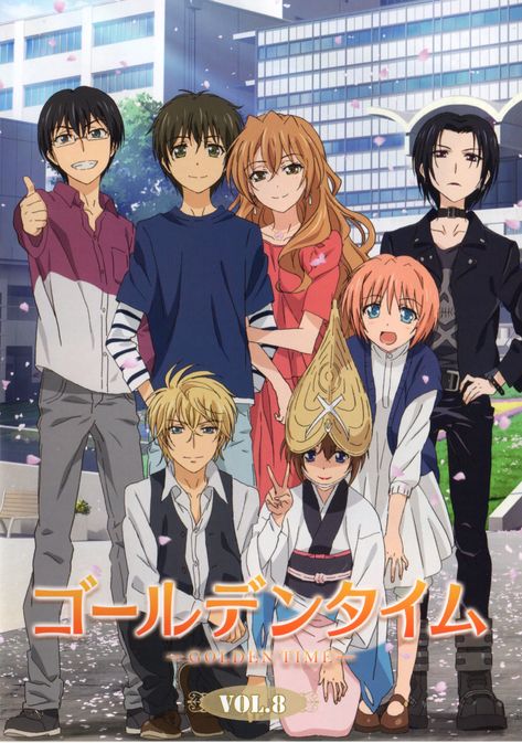 Golden Time, Satou Takaya, Oka Chinami, Hayashida Nana, Kaga Kouko Golden Time Anime, Golden Time, Anime Poster, Old Anime, Anime Reccomendations, Anime Wall Art, All Anime, An Anime, Anime Movies