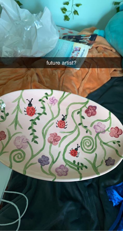 Ideas For Pottery, Nature Pottery, Mug Painting Ideas, Mug Painting, Future Artist, Lady Bug, Artsy Fartsy, Painting Ideas, Mug