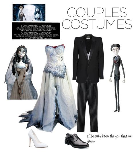 Victor And Emily Costume, Victor Corpse Bride Costume, Emily And Victor, Victor Corpse Bride, Wedding Suits For Bride, Corpse Bride Wedding, Halloween Bride Costumes, Corpse Bride Costume, Bride Costume