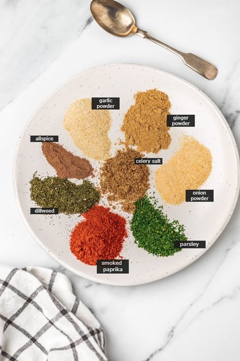 Spices For Fish Seasoning Mixes, How To Season Fish To Bake, Best Fish Seasoning, How To Season Fish, White Fish Seasoning, Fish Seasoning Spices, Cod Seasoning, Spices For Fish, Fish Marinades