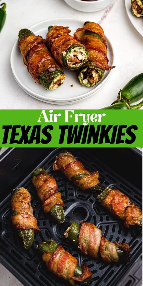 Stuffed Jalapeno Peppers Bacon Wrapped Air Fryer, Texas Twinkies Recipe Air Fryer, Jalepeno Poppers Bacon Wrapped Air Fryer, Bacon Wrapped Jalapeno Poppers Air Fryer, Air Fryer Jalapeno Bacon Wrapped, Bacon Wrapped Hotdogs In Air Fryer, Texas Twinkies Recipe Oven, Air Fryer Ideas Easy, Air Fryer Carnivore