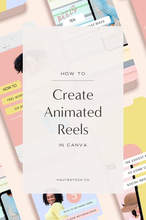 How to Create Animated Instagram Reels in Canva Ideas For Reels On Instagram, How To Reels Instagram, Educational Reels Ideas, Make Reels Instagram, Canva Reel Ideas, How To Make An Instagram Reel, Instagram Reel, Hooks For Instagram Reels, How To Create Reels