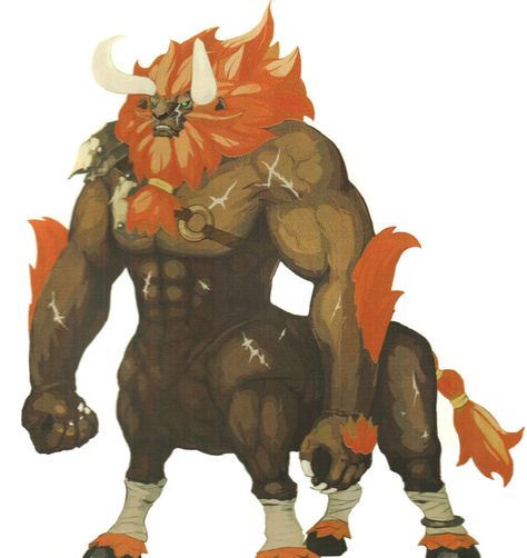 Lynel from The Legend of Zelda: Breath of the Wild Zelda Lynel Art, Lynel Art, Zelda Enemies, Loz Botw, Hyrule Castle, Legend Of Zelda Characters, Wild Art, Zelda Breath Of The Wild, Zelda Art