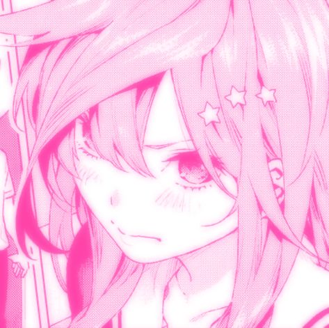 -fee Aesthetic Pink Pfp Anime, Pink Matching Pfps Boy And Girl, Pink Haired Anime Female Pfp, Pfp Pink Hair, Goth Pink Aesthetic, Pink Drawing, Dark Kawaii, Pink Grunge, Pink Forest