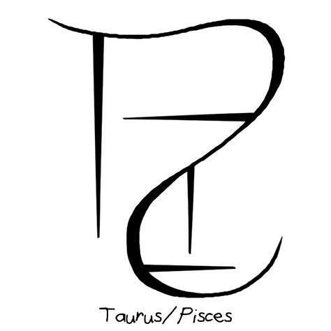 “Taurus/Pisces” sigil requested by anonymous Pisces Sigil, Pisces And Taurus Tattoo, Sigil Symbols, Taurus Pisces, Taurus Tattoo, Matching Tats, Pisces And Taurus, Pisces Tattoos, Taurus Tattoos