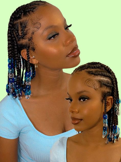 Design braids with beads IS MY FAVORITE LOOK. The beads make the look pop even more. Its simple and definitely a summer fav go to. #beads #braids #simplestyles #naturalhairstyles #naturalhair #hairstyles #hairdesign #beads #accessories #blackgirlshairstyles Hairstyles With Beads, Design Braids, Beads Braids, Braid Beads, African Tops For Women, African Tops, Beads Accessories, Dress Ankara, Braids Styles