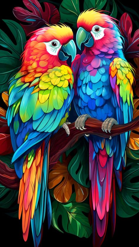 ⭐ Bird Nests Art, Parrot Drawing, Parrot Painting, Nest Art, Parrots Art, Colorful Parrots, Most Beautiful Birds, What Really Happened, Prehistoric Animals