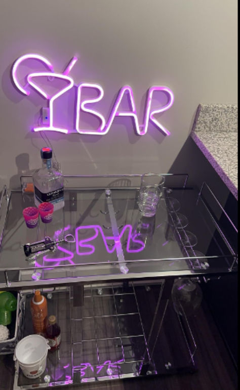 The hausfame bar cart brings a unique home atmosphere this Christmas and lets you enjoy the good times together! 🍹🏡 🎄 Neon Sign Bar Cart, Acrylic Bar Cart, Kitchen Carts On Wheels, Bar Serving Cart, Cart On Wheels, Bar Stand, Acrylic Bar, Serving Cart, Kitchen Cart