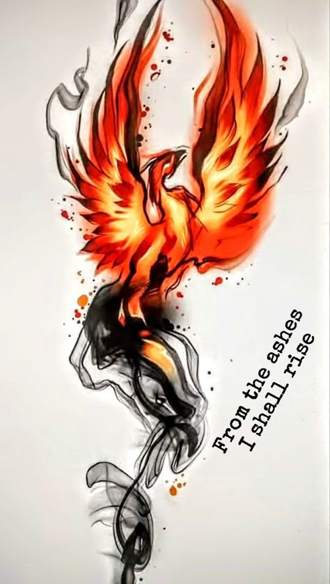 Phoenix Tattoo Sleeve, Phoenix Tattoo Feminine, Small Phoenix Tattoos, Phoenix Bird Tattoos, Phoenix Artwork, Phoenix Tattoo Design, Bird Tattoos, Flame Tattoos, Phoenix Tattoo