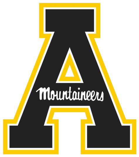 App State University, Appalachian State Football, Football Vinyl Decal, Grad Cake, Sun Belt, Appalachian State University, Appalachian State, App State, University Logo