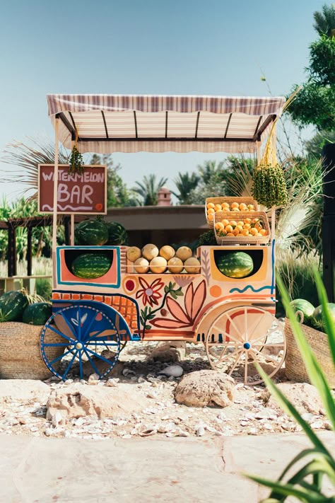 Traditional Moroccan Wedding, Marrakech Wedding, Moroccan Garden, Trendy Hotels, Blue Bench, Enchanting Garden, Hand Painted Tile, Hand Woven Blanket, Moroccan Wedding