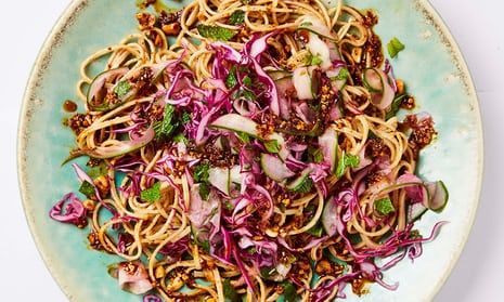 Meera Sodha’s mouth-numbing noodles with chilli oil and red cabbage. Saturday Kitchen Recipes, Meera Sodha, Red Cabbage Recipes, Tofu Recipes Vegan, Sichuan Peppercorn, Chilli Oil, Scrumptious Food, Cabbage Recipe, Chilli Recipes