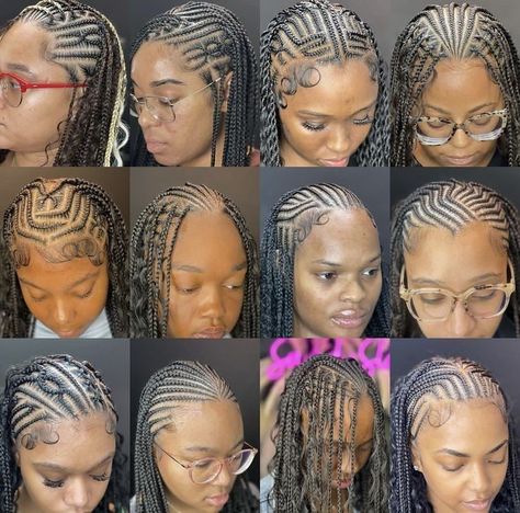 Straight Up Hairstyles Braids African, Straight Back Feed In Braids With Design, Straight Back Braids Cornrows Hairstyles, Straight Up Hairstyles, Latest Braid Styles, Braid Hairstyles Ideas, Fulani Braids Hairstyles, Hair Braid Designs, New Braided Hairstyles