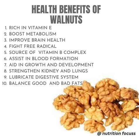 Walnuts have a wealth of the good kind of fats -- polyunsaturated fats, which are better for you than saturated fats. They also have a high amount of omega-3 fatty acids. Studies have shown that eating walnuts can help lower LDL (“bad”) cholesterol in particular, but also lower your cholesterol overall.... Walnuts Benefits, Polyunsaturated Fats, Lower Ldl, Health Benefits Of Walnuts, Saturated Fats, Pinterest Tutorials, Bad Cholesterol, Food Health Benefits, Healing Foods