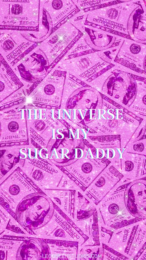 Pink money glitter background with positive money manifesting affirmation Abundant Wallpaper, Money Pink Aesthetic, Money Glitter Aesthetic, I Attract Money Wallpaper, Pink Money Wallpaper, Pink Money Aesthetic, Money Abundance Aesthetic, Money Mantra Wallpaper, Money Affirmations Wallpaper