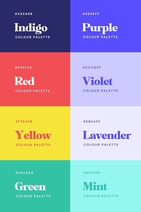 Love this vibrant & playful website color palette for a health coaching school! Click to see the perfect mix of modern & fun bright tones for your next project! #websitedesign #colorpalette #inspiration ✨ Bright Color Pallets, Insta Logo, Violet Color Palette, Mint Color Palettes, Fun Color Palette, Color Palette Brand, Lavender Color Palette, Bright Color Palette, Website Color Palette