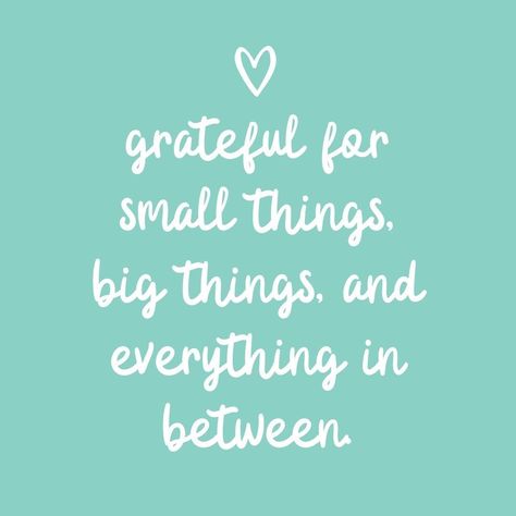 Grateful for the small things, big things, and everything in between. 🥰 Appreciate The Small Things, Kindness Matters, The Small Things, Kindness Quotes, Big Things, Small Things, Kind Words, Affirmations