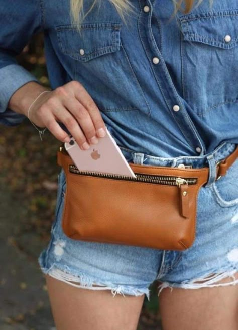 Waist Purse, Leather Hip Bag, Leather Waist Bag, Leather Fanny Pack, Leather Belt Bag, Belt Pouch, Belt Bags, Brown Leather Belt, Leather Gifts