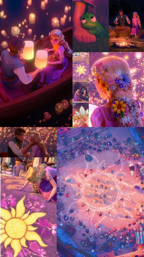 Lockscreen Aesthetic Purple, Rapunzel E Flynn, Aesthetic Purple Theme, Rapunzel Y Flynn, Rapunzel Flynn Rider, Lilac Theme, Tangled Wallpaper, Disney Cuties, Rapunzel And Eugene