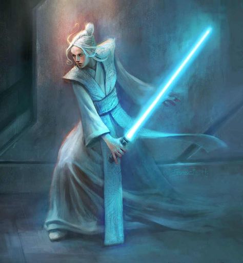 Random Star Wars Thing of The Day — Atris was a Human female who served as a Jedi... Female Jedi, Mara Jade, Star Wars The Old, Jedi Sith, Star Wars Concept Art, Star Wars Rpg, The Old Republic, Jedi Knight, Star Wars Artwork