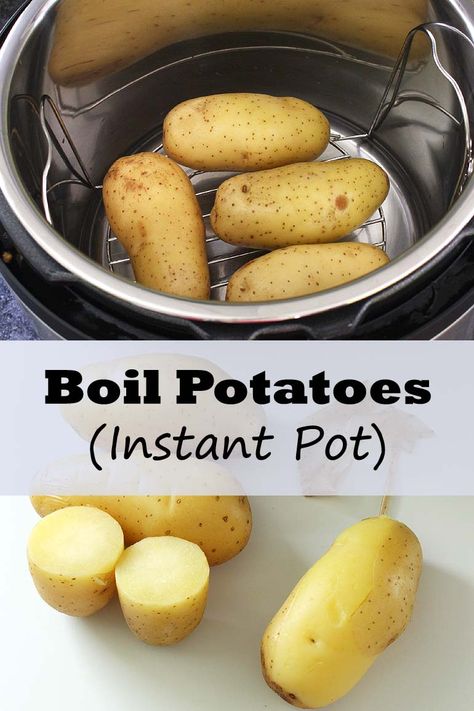 Cook Potatoes In Instant Pot, Potatoes In Instant Pot, Boil Potatoes, Golden Potatoes, Cook Potatoes, Cooking Quotes, Idaho Potatoes, Easy Instant Pot Recipes, Instant Pot Dinner Recipes