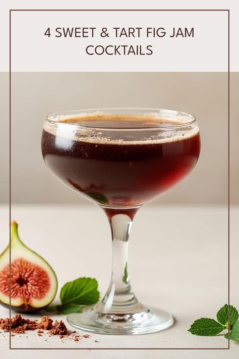 Looking to shake things up at your next gathering? Discover these 4 sweet and tart fig jam cocktail recipes that are perfect for impressing your friends. Each sip blends delightful flavors with the rich addition of fig jam, turning a classic cocktail into a unique experience. From fruity delights to tangy refreshers, there's something for everyone! Whether you're hosting a party or just winding down after a long day, these easy cocktail recipes will elevate your cocktail game. Cheers to delicious cocktails! Fig Cocktail, Fig Syrup, Easy Cocktail Recipes, American Cocktails, Apple Cocktail, Bourbon Cocktail, Fall Cocktails Recipes, Fall Cocktail, Easy Cocktail