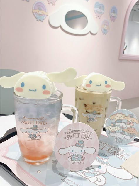 Cinnamoroll Cafe, Cute Backpacks For School, Cafe Japan, Sweet Cafe, Make 100 A Day, Sanrio Pink, Kawaii Dessert, Kitty Cafe, Kawaii Cooking