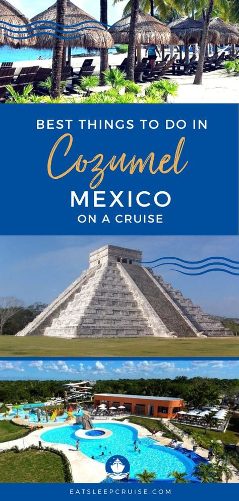 Cozumel Mexico Cruise, Mexican Cruise, Things To Do In Cozumel, Cozumel Excursions, Cruise Hacks, Carnival Cruise Tips, Cozumel Cruise, Big Boat, Western Caribbean Cruise