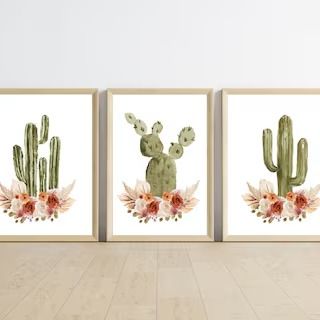 EllaAndWhiskey - Etsy Southwestern Nursery Decor, Southwestern Nursery, Desert Nursery, Southwest Nursery, Cactus Nursery, Boho Cactus, Cactus Bloom, Gifts For Expecting Parents, Unique Baby Shower Gifts