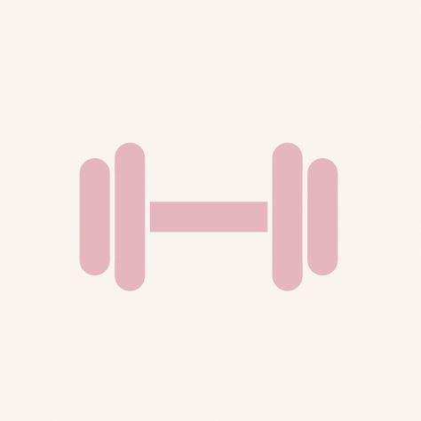 Pink Aesthetic Fitness, Pink Fitness Icon, Workout App Icon, Fitness App Icon, Pink Exercise, Pink Apps, Gym App, Football App, Ios Themes