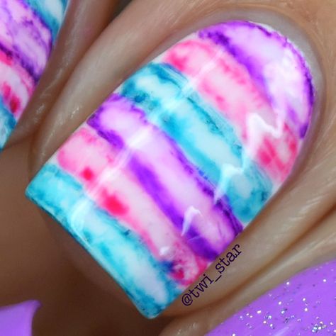 Funky Nail Art Ideas, China Glaze Fairy Dust, Sharpie Nail Art, Sunshine Nails, Fall Nail Designs Autumn, Sharpie Nails, Nail Designs Autumn, Watercolor Nails, Pretty Nail Polish Colors