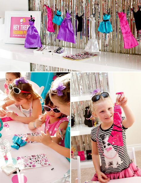 Barbie Party Games, Barbie Birthday Party Games, Onda Disco, Barbie Fashion Designer, Barbie Birthday Party Ideas, Fashion Birthday Party, Modern Barbie, Barbie Games, Barbie Theme Party