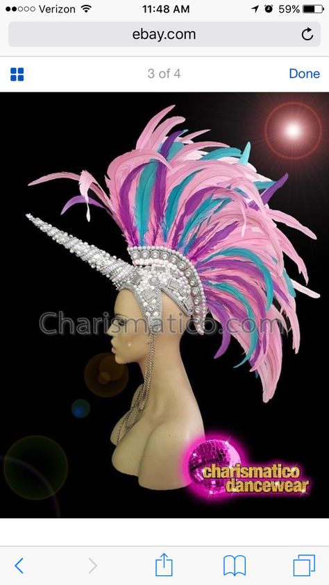 Unicorn Headdress, Head Peice, Diy Unicorn Costume, Sewing Designs, Carnival Outfit, Unicorn Costume, Unicorn Head, Head Dress, Unicorn Hair