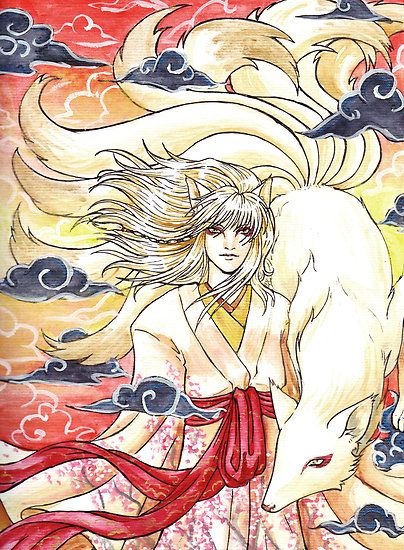 Kyuubi no Kitsune by overlordrae Male Kitsune, Kitsune Mask, Kitsune Fox, Anime Male, Fox Spirit, Anime Inspired Outfits, Fox Art, Japanese Aesthetic, Funny Profile Pictures