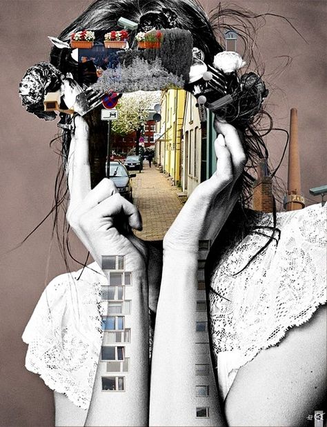 Clever and meaningful Collage Art Examples (32) Kunst Collages, Collage Foto, Collage Portrait, Gcse Art, Wow Art, Art And Illustration, Mix Media, Pics Art, Mixed Media Collage